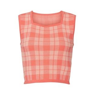Kate Spade Lychee Plaid Sweater-S
